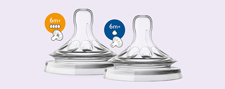 Philips Avent Natural etetőcumik 0 h&oacute;napos, illetve 6 h&oacute;napos kort&oacute;l