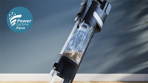 A PowerCyclone Aqua​ biztos&iacute;tja, hogy mindig friss v&iacute;zzel t&ouml;rt&eacute;njen a takar&iacute;t&aacute;s