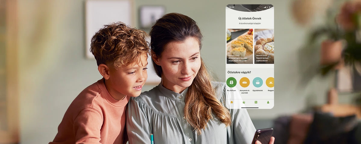 HomeID alkalmaz&aacute;s, A legfinomabb eg&eacute;szs&eacute;ges receptek