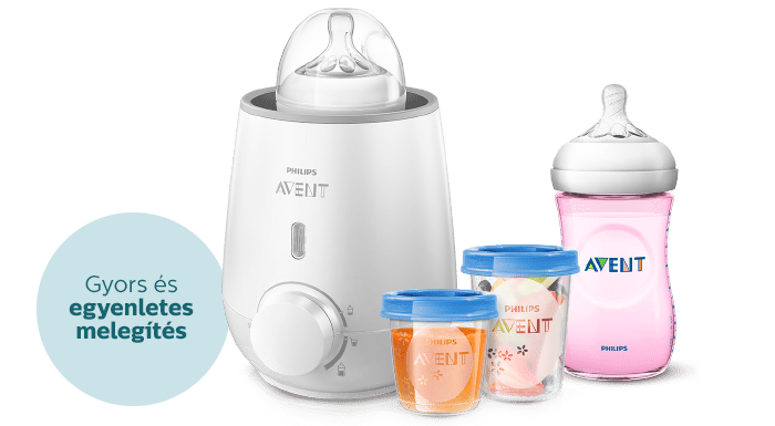 Philips Avent gyors cumis&uuml;veg-meleg&iacute;tő &eacute;s tart&aacute;ly