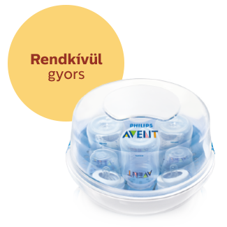 Philips Avent mikrohull&aacute;m&uacute; gőzsteriliz&aacute;l&oacute; Gyors